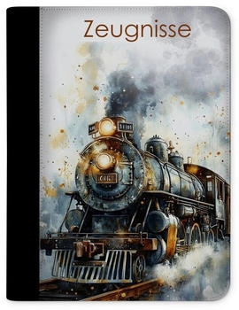 CreaDesign Zeugnismappe/Dokumentemappe mit 10 Klarsichthüllen (24x31x1cm) Zug