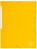 Exacompta 25x Sammelmappe + Gummizug 3 Klappen Karton 425g A4 MAXI Gelb (17106H)