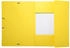 Exacompta 25x Sammelmappe + Gummizug 3 Klappen Karton 425g A4 MAXI Gelb (17106H)