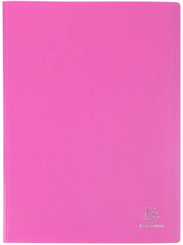 Exacompta 20x Sichtmappe PP 500µ + 20 glatten Hüllen transluzent A4 Rosa (88227E)