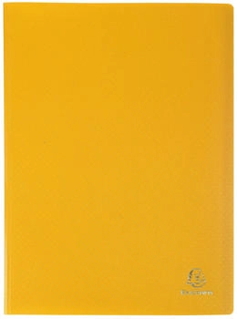 Exacompta 8x Sichtmappe A4 flexiblem Polypropylen, opak, 60 H&uuml;llen, Gelb, (8569E)