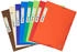 Exacompta 25x Sammelmappe +Gummizug 3 Klappen A4 RC Kart. sortiert (56980E)