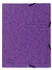 Exacompta 25x Sammelmappe + Gummizug 3 Klappen Karton 355g/m2 A4 Violett (55408E)
