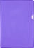 Exacompta Pack 100 Aktensichthüllen glattem festem PVC 130µ A4 Violett (661205E)