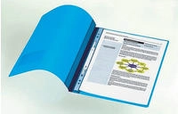 Durable 10 Schnellhefter DURALUX Kunststoff hellblau DIN A4&uuml;berbreit