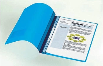 DURABLE Schnellhefter DURALUX Kunststoff hellblau DIN A4 &uuml;berbreit (979268006)