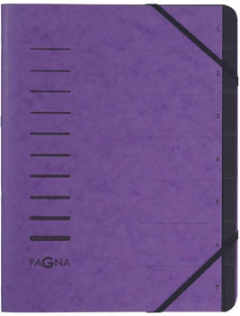 PAGNA Ordnungsmappe 7 Fächer violett (40058-10)