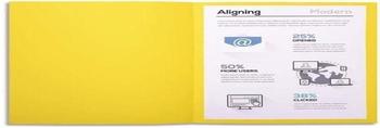 Exacompta 100er Pack Aktendeckeln Forever, aus Recyclingkarton 220 g, DIN A4, 24x32cm gelb (410005E)