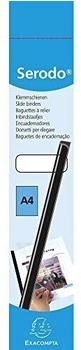 Exacompta 15er Pack Serodo Klemmschienen 18 mm DIN A4 bis zu 180 Blatt schwarz (189781E)