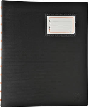 Exacompta 6x Sichtmappe Ring 30 herausnehmbaren Hülle A4 Exactive Schwarz (86334E)