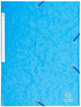 Exacompta 25x Sammelmappe + Gummizug 3 Klappen Karton 425g A4 MAXI T&uuml;rkis (17112H)