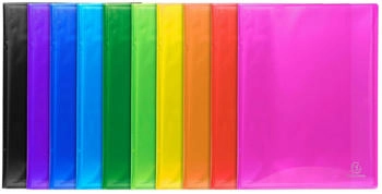 Exacompta 8x Sichtmappe PP 500µ, 80 Hüllen, 24x32cm A4, sortiert, (85470E)