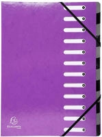 Exacompta Ordnungsmappe 53926E Iderama, A4, aus Karton, violett, dehnbarer R&uuml;cken,