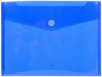 Exacompta 10x Packung 5 Prospekttaschen aus PP, A4 - Blau - (56422E)