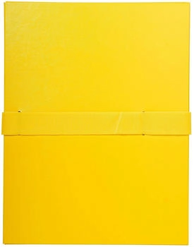 Exacompta 10x Dokumentenmappe dehnbar 1 Klappe Balacronbezug A4 Gelb (627E)