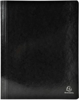 Exacompta 25x Schnellhefter Colorspan Krt., 355g/m2, A4, Schwarz, (380801B)