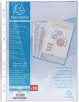 Exacompta Prospekth&uuml;llen A4 PP 60my glasklar VE=100 St&uuml;ck