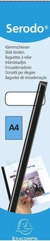 Exacompta 25er Pack Serodo Klemmschienen 3 mm DIN A4 bis zu 30 Blatt kristall (397080E)