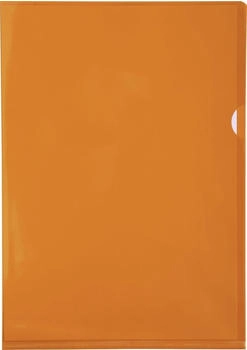 Exacompta Pack 100 Aktensichthüllen glattem festem PVC 130µ A4 Orange (661245E)