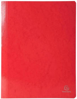 Exacompta 25x Schnellhefter Iderama Colorspan Krt., 355g/m2, A4, Rot, (380803B)