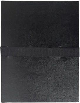 Exacompta 10x Dokumentenmappe dehnbar 1 Klappe Balacronbezug A4 Schwarz (621E)