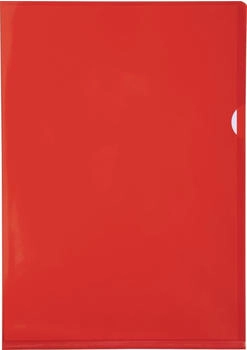 Exacompta Pack 100 Aktensichthüllen glattem, festem PVC 130µ, A4, Rot, (661275E)