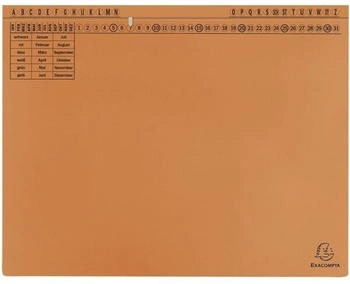Exacompta 25x Exaflex Standard, Hängehefter mit 1x Abheft, Orange, (371109B)