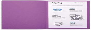 Exacompta 100er Pack Aktendeckeln Forever, aus Recyclingkarton 220 g, DIN A4, 24x32cm violett (410016E)