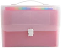 Exacompta 55698E 4x F&auml;chermappe mit Griff, 24 F&auml;cher, f&uuml;r DIN A - Crystal -