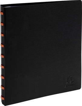Exacompta 6x Sichtmappen Ringen 30 herausnehmbaren H&uuml;llen A4 Schwarz (86034E)