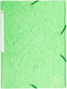 Exacompta 25x Sammelmappe +Gummizug 3 Klappen Karton A4 MAXI Lindgrün (17122H)
