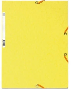 Exacompta Sammelmappen mit Gummizug und 3 Klappen, DIN A4 zitrusgelb (55529E)