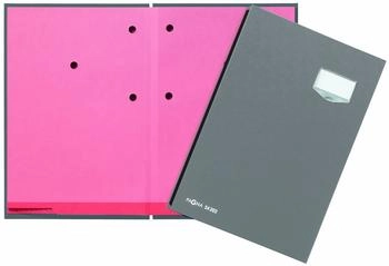 PAGNA Unterschriftsmappe De Luxe Eco 20 Fächer grau (24202-06)