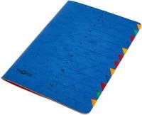 Pagna Ordnungsmappe Easy 24131-02, A4, aus Karton, blau, 12 F&auml;cher