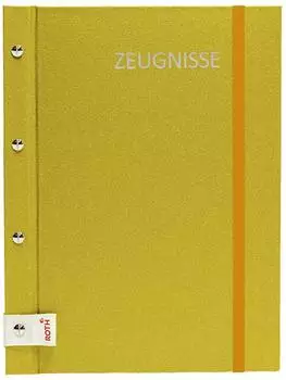 Roth Zeugnismappe Metallium gold mit 12 Klarsichthüllen (88565)