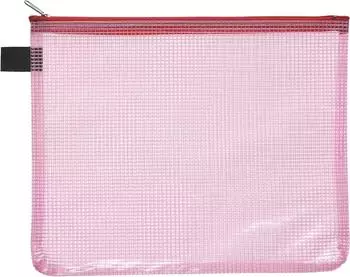 FolderSys Reißverschlussbeutel A5 rot PVC (40474-84)