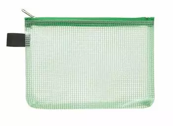 FolderSys Reißverschlussbeutel A6 grün PVC (40476-54)