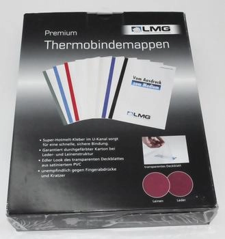 LMG Thermo-Bindemappen DIN A4 dunkelgrün 3 mm Leinenstruktur (BMDLEM-GR-R3)
