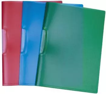 Q-CONNECT Klemmhefter A4 transluzent blau (KF02134)