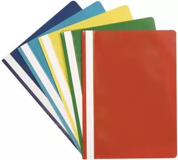 Q-CONNECT Schnellhefter A4 PP 5 Stück farbig sortiert (KF01464)