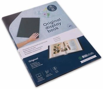 Rillstab A3 Sichtbuch mit 12 Transparenten H&uuml;llen Schwarz (RI99314)