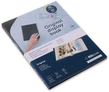Rillstab A5 Sichtbuch mit 20 Hüllen schwarz (99524)
