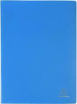 Exacompta 8x Sichtmappe aus PP 500µ, 60 Kristallhüllen OPAK, A4, Hellblau, (8862E)