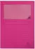 Exacompta 4x Pack 100 Fenstermappen, A4, 160g, plastikfrei, Fuchsia, (50108E)