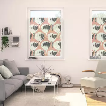 Lichtblick Jumbo Flowers on salmon 50x100cm (18199800-0)