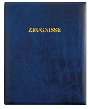 Roth Zeugnisringbuch DIN A4 Lederoptik, dunkelblau (88504)