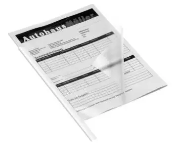 DURABLE Klemmschiene A4 bis 60 Blatt wei&szlig;, 50 St&uuml;ck (293102)