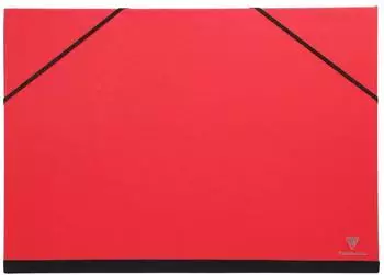 Clairefontaine Zeichenmappe mit Gummib&auml;ndern A3+ 37x52cm, Rot (144705C)