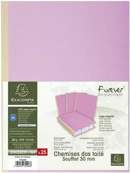 Exacompta Sammelmappe Karton 320g/m&sup2;, Lila (770008E)