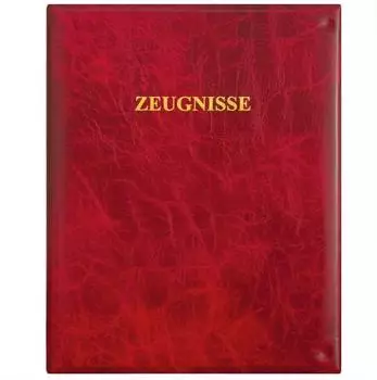 Roth Zeugnisringbuch DIN A4 Lederoptik, dunkelrot (88503)